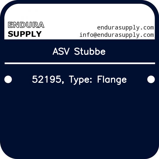 asv-stubbe-52195-type-flange