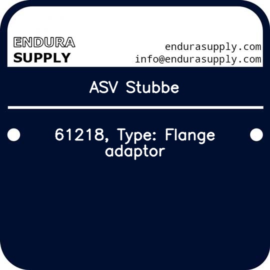 asv-stubbe-61218-type-flange-adaptor