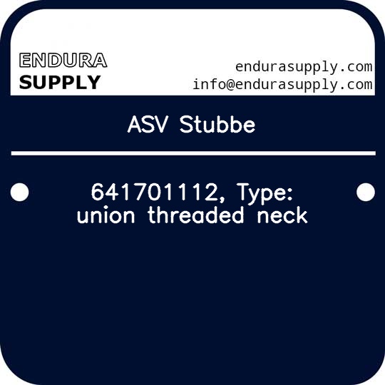 asv-stubbe-641701112-type-union-threaded-neck