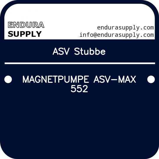 asv-stubbe-magnetpumpe-asv-max-552