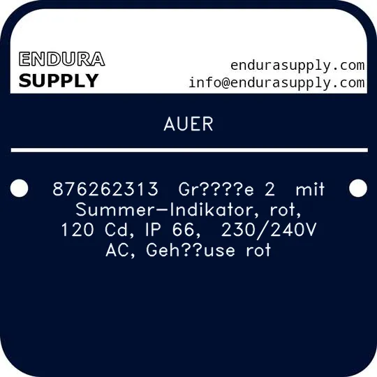 auer-876262313-groe-2-mit-summer-indikator-rot-120-cd-ip-66-230240v-ac-gehause-rot