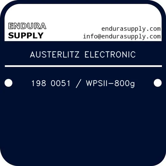 austerlitz-electronic-198-0051-wpsii-800g