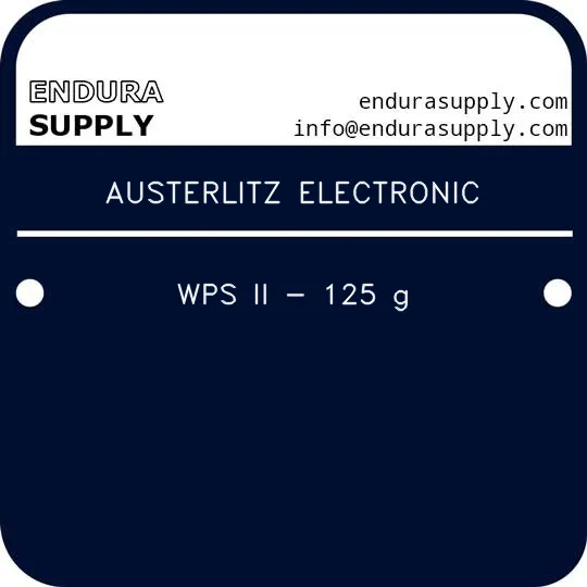 austerlitz-electronic-wps-ii-125-g
