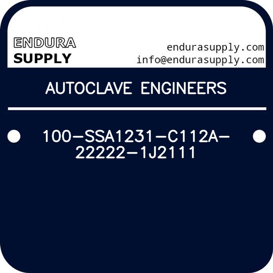 autoclave-engineers-100-ssa1231-c112a-22222-1j2111