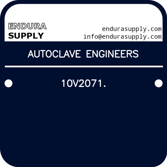 autoclave-engineers-10v2071