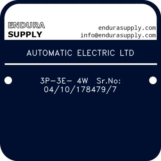 automatic-electric-ltd-3p-3e-4w-srno-04101784797