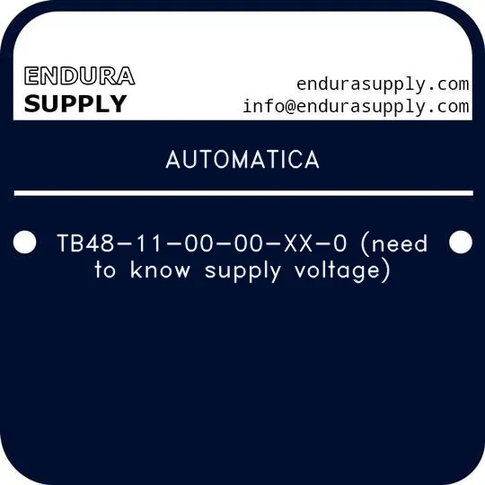 automatica-tb48-11-00-00-xx-0-need-to-know-supply-voltage