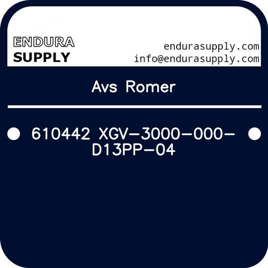 avs-romer-610442-xgv-3000-000-d13pp-04