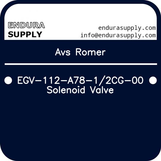 avs-romer-egv-112-a78-12cg-00-solenoid-valve