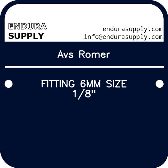 avs-romer-fitting-6mm-size-18