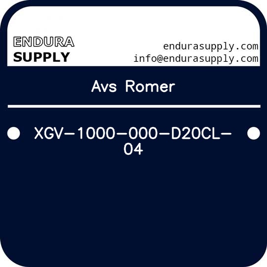 avs-romer-xgv-1000-000-d20cl-04