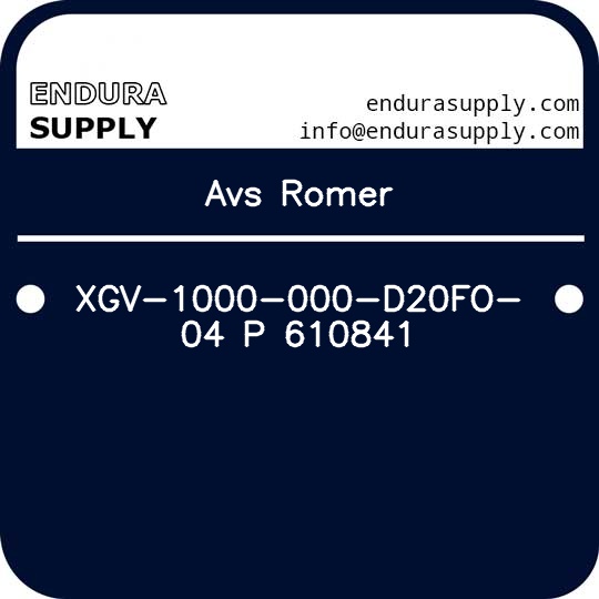 avs-romer-xgv-1000-000-d20fo-04-p-610841