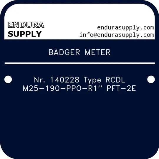 badger-meter-nr-140228-type-rcdl-m25-190-ppo-r1-pft-2e