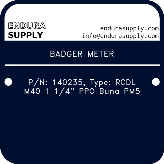 badger-meter-pn-140235-type-rcdl-m40-1-14-ppo-buna-pm5