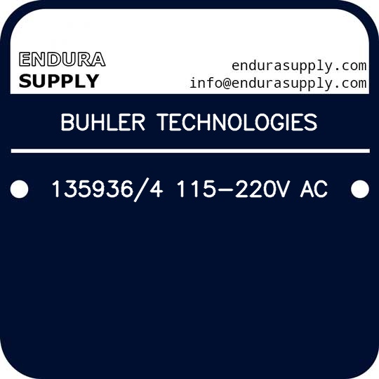 buhler-technologies-1359364-115-220v-ac