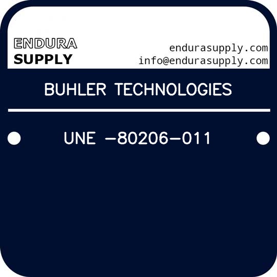buhler-technologies-une-80206-011