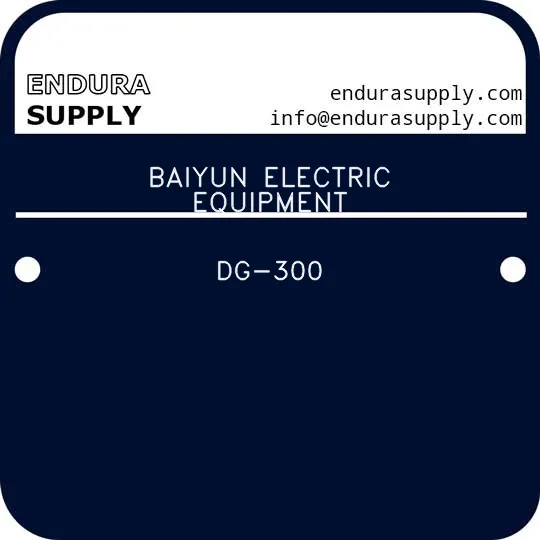 baiyun-electric-equipment-dg-300