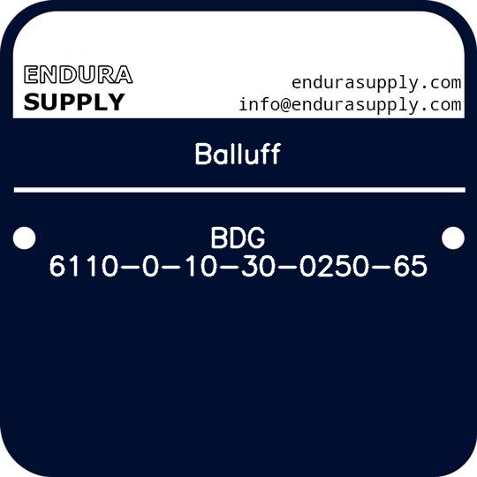 balluff-bdg-6110-0-10-30-0250-65