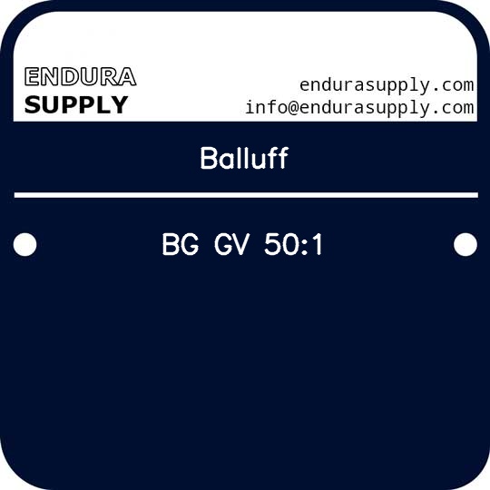 balluff-bg-gv-501