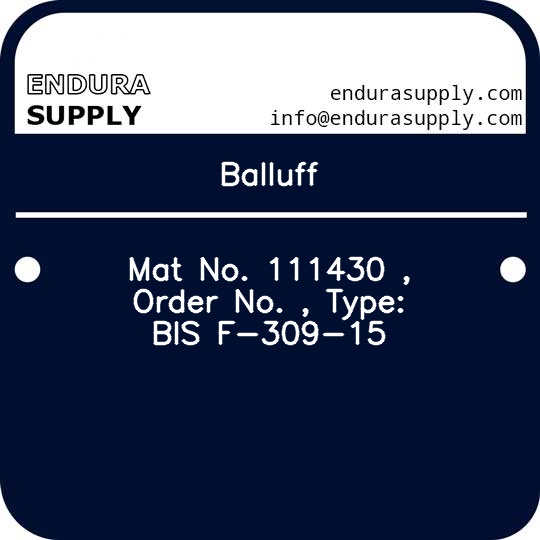 balluff-mat-no-111430-order-no-type-bis-f-309-15