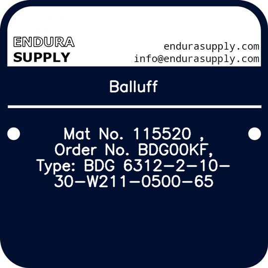 balluff-mat-no-115520-order-no-bdg00kf-type-bdg-6312-2-10-30-w211-0500-65