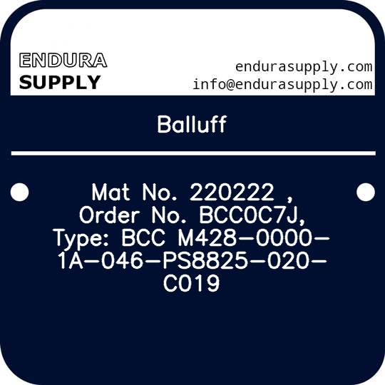 balluff-mat-no-220222-order-no-bcc0c7j-type-bcc-m428-0000-1a-046-ps8825-020-c019