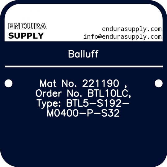 balluff-mat-no-221190-order-no-btl10lc-type-btl5-s192-m0400-p-s32