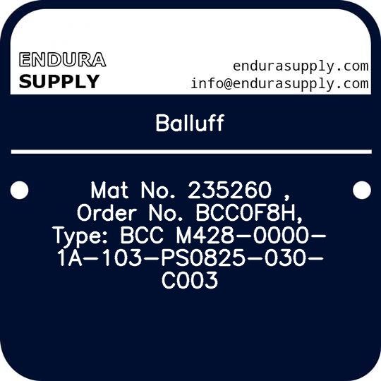 balluff-mat-no-235260-order-no-bcc0f8h-type-bcc-m428-0000-1a-103-ps0825-030-c003