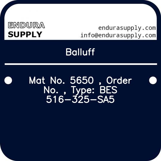 balluff-mat-no-5650-order-no-type-bes-516-325-sa5