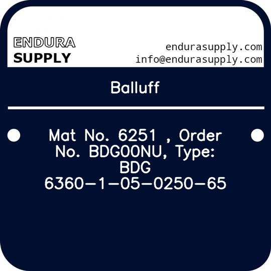 balluff-mat-no-6251-order-no-bdg00nu-type-bdg-6360-1-05-0250-65