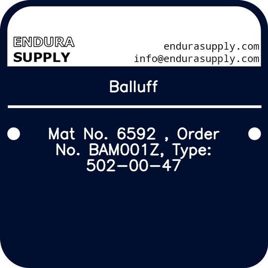 balluff-mat-no-6592-order-no-bam001z-type-502-00-47