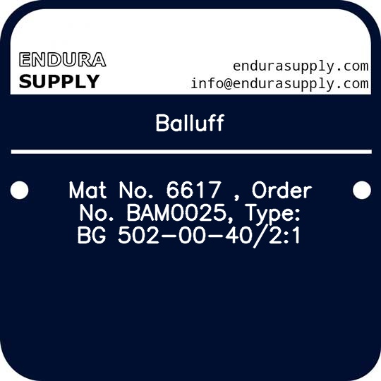 balluff-mat-no-6617-order-no-bam0025-type-bg-502-00-4021