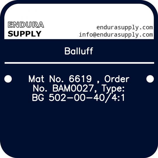 balluff-mat-no-6619-order-no-bam0027-type-bg-502-00-4041