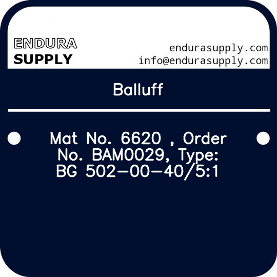 balluff-mat-no-6620-order-no-bam0029-type-bg-502-00-4051