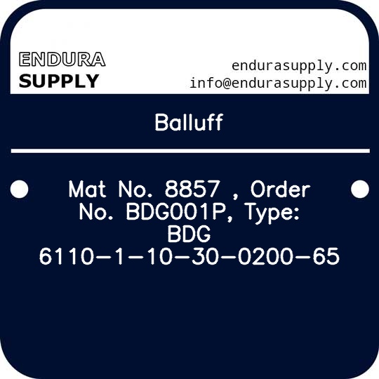 balluff-mat-no-8857-order-no-bdg001p-type-bdg-6110-1-10-30-0200-65