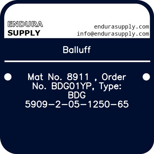 balluff-mat-no-8911-order-no-bdg01yp-type-bdg-5909-2-05-1250-65