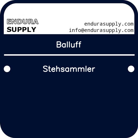 balluff-stehsammler