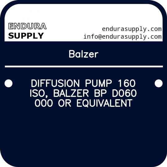 balzer-diffusion-pump-160-iso-balzer-bp-d060-000-or-equivalent