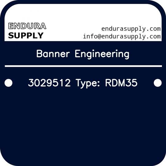 banner-engineering-3029512-type-rdm35