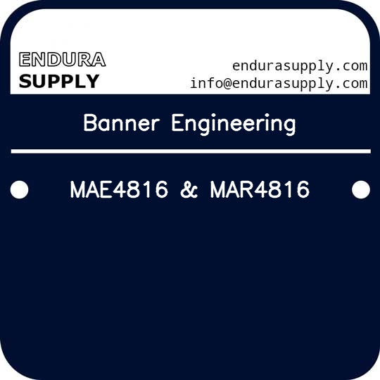 banner-engineering-mae4816-mar4816