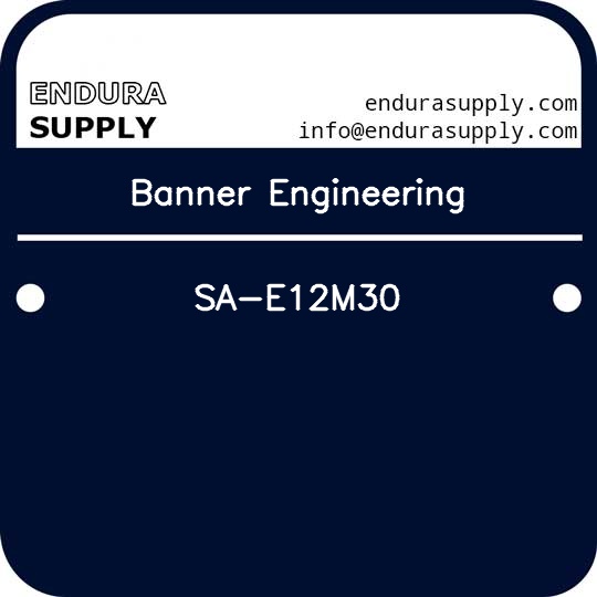 banner-engineering-sa-e12m30