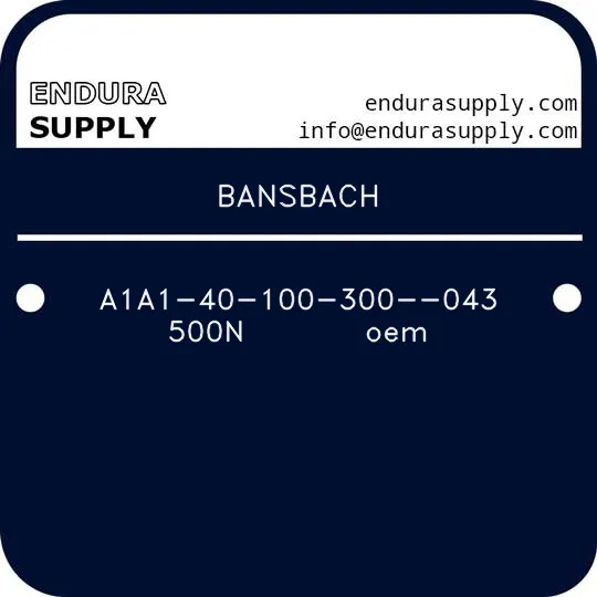 bansbach-a1a1-40-100-300-043-500n-oem