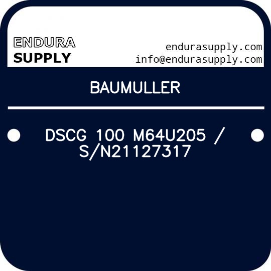 baumuller-dscg-100-m64u205-sn21127317