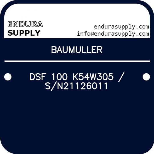 baumuller-dsf-100-k54w305-sn21126011