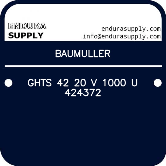 baumuller-ghts-42-20-v-1000-u-424372