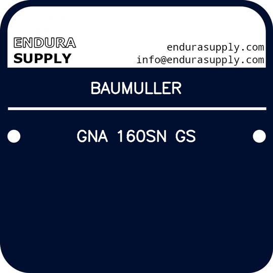 baumuller-gna-160sn-gs