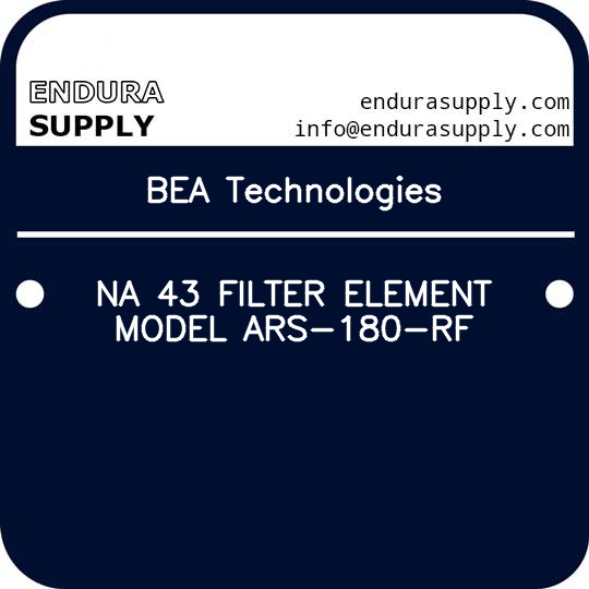 bea-technologies-na-43-filter-element-model-ars-180-rf
