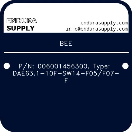 bee-pn-006001456300-type-dae631-10f-sw14-f05f07-f