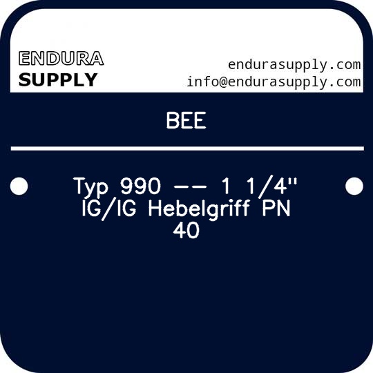 bee-typ-990-1-14-igig-hebelgriff-pn-40