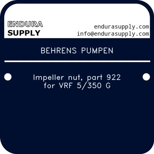 behrens-pumpen-impeller-nut-part-922-for-vrf-5350-g